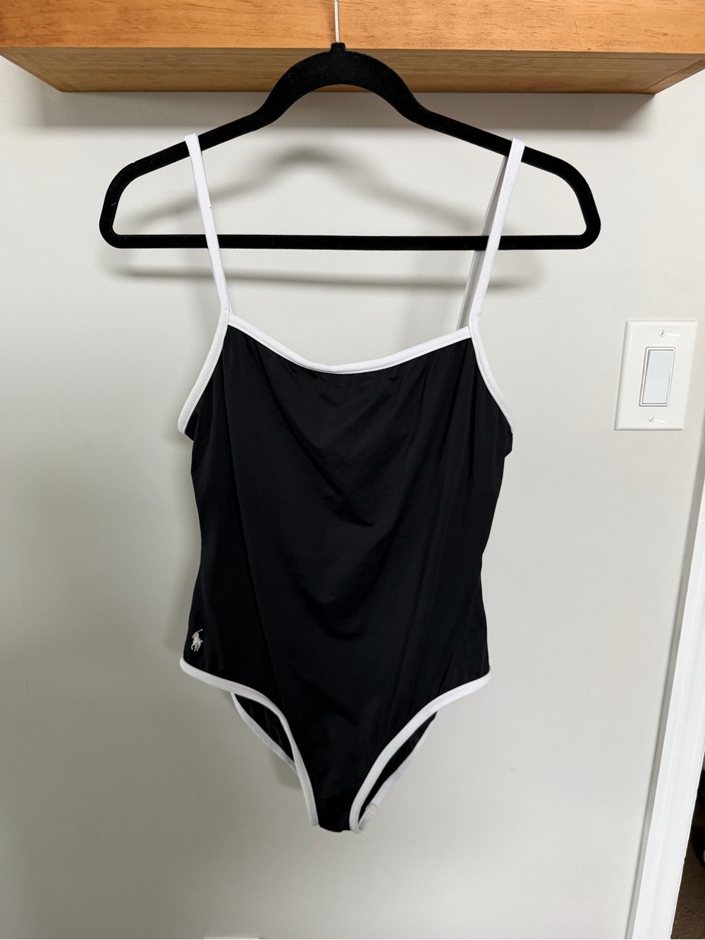 Ralph Lauren Black One-Piece with White Trim - Kids